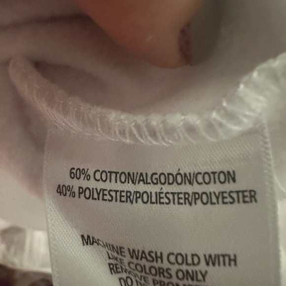 Calvin Klein Women’s Sweatshirt L White Cropped L Logo Drop Shoulder - Picture 6 of 7